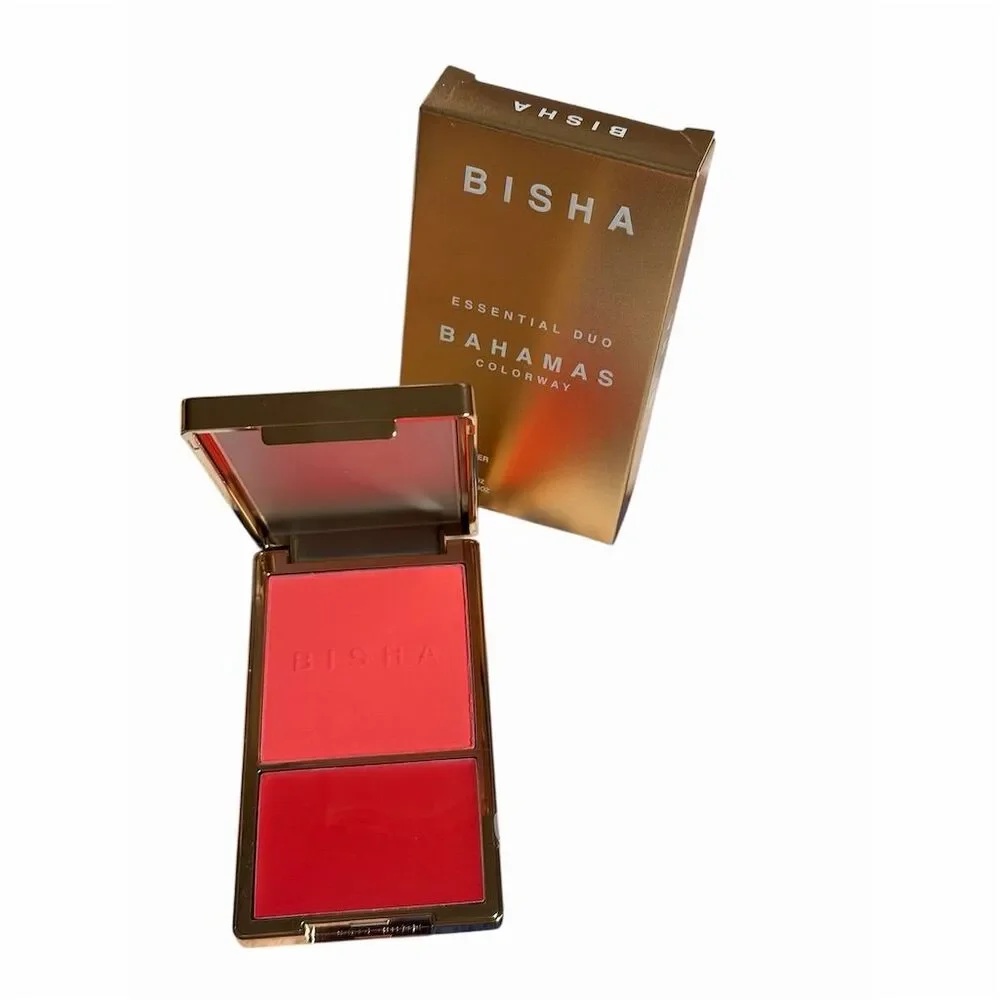 Bisha Essential Duo Blush Bahamas Radiant Cream-to-Powder Compact